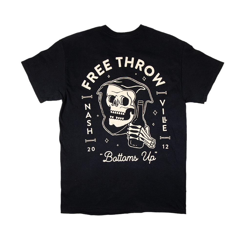 Bottoms Up Tee - Black