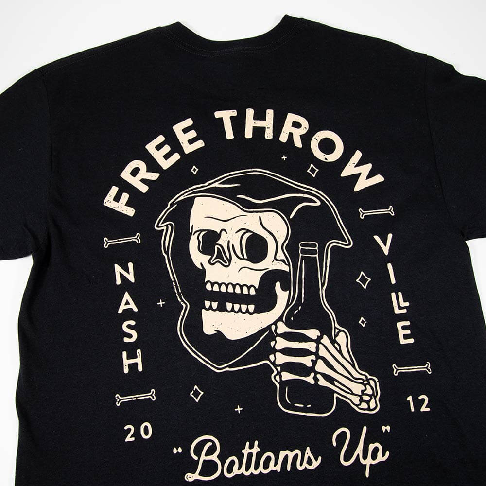 Bottoms Up Tee - Black